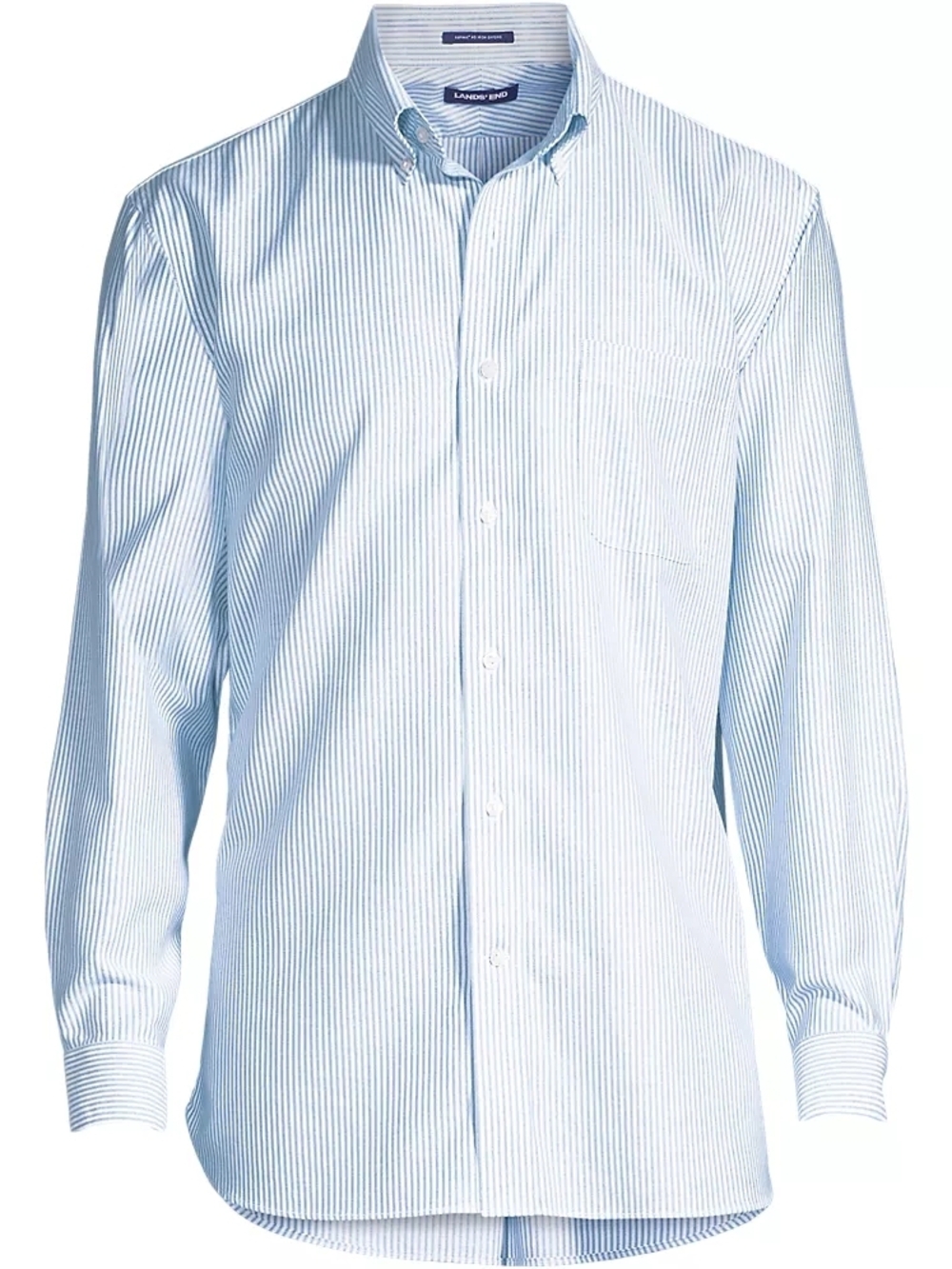 Land's End No Iron Supima Cotton Pinpoint Buttondown Collar Dress Shirt (17-36T)